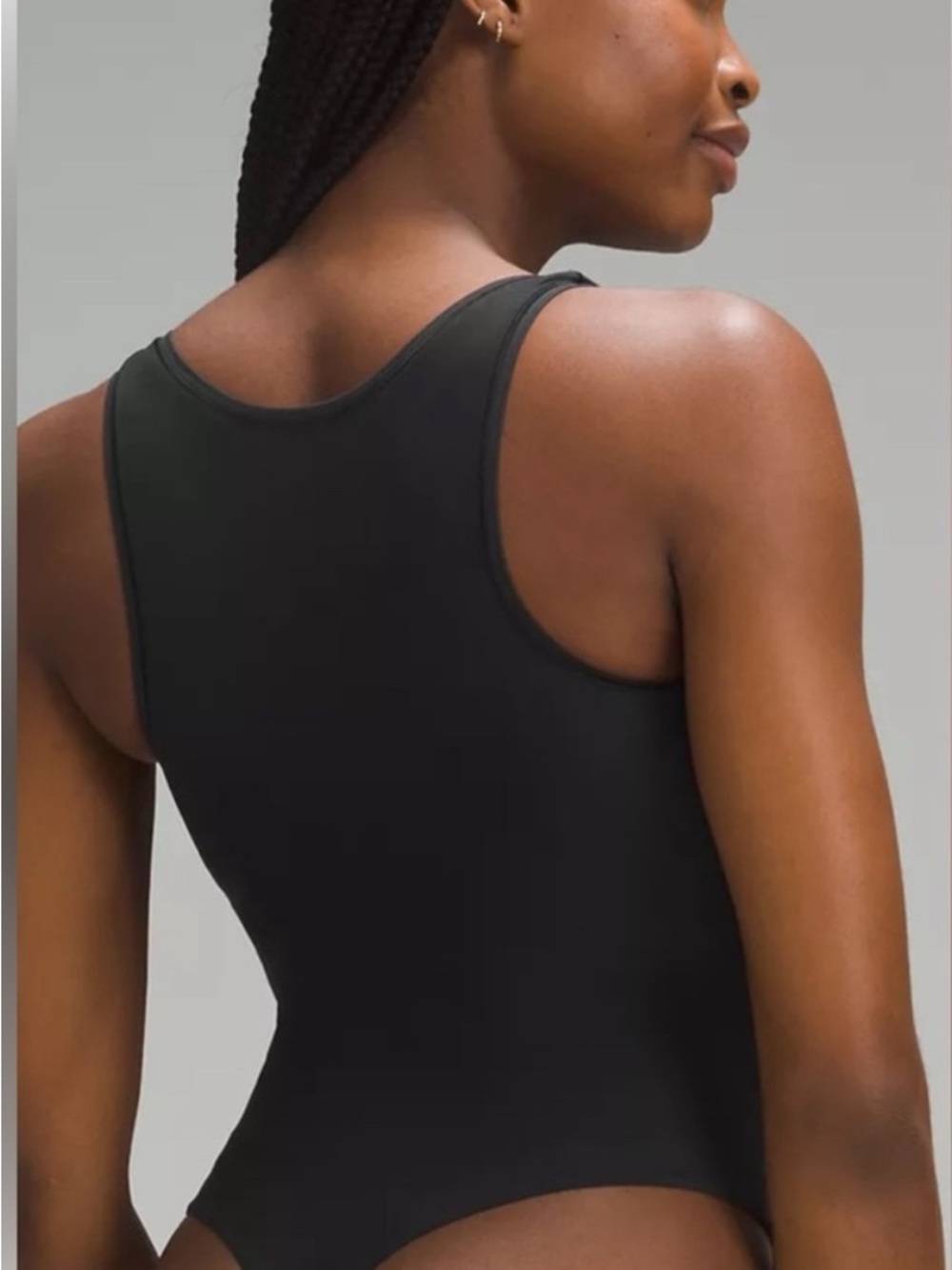 lululemon athletica Black Sleeveless Bodysuit Tank